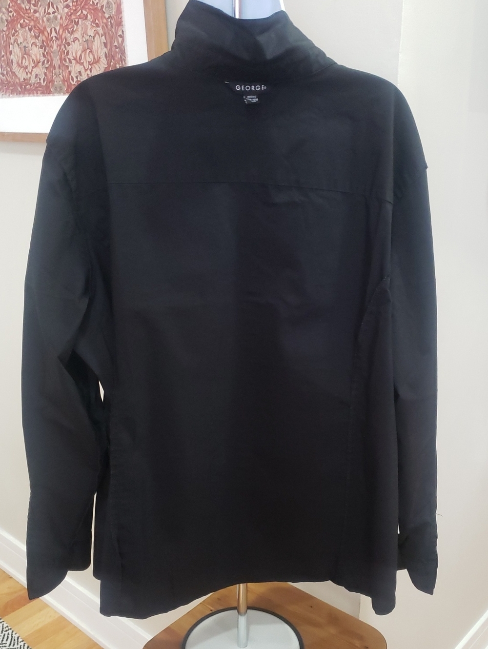 George Women's Black Button-Down Shirt, 4X Size 26-28 - Picture 5 of 12